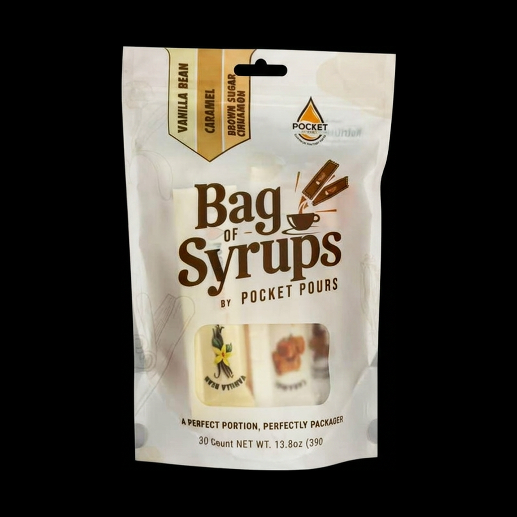 Beverage Packet Company – Pocket Pours Syrup Variety Bag – 30 pouches