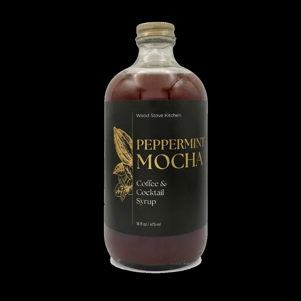Wood Stove Kitchen – Peppermint Mocha Syrup – 479 ml